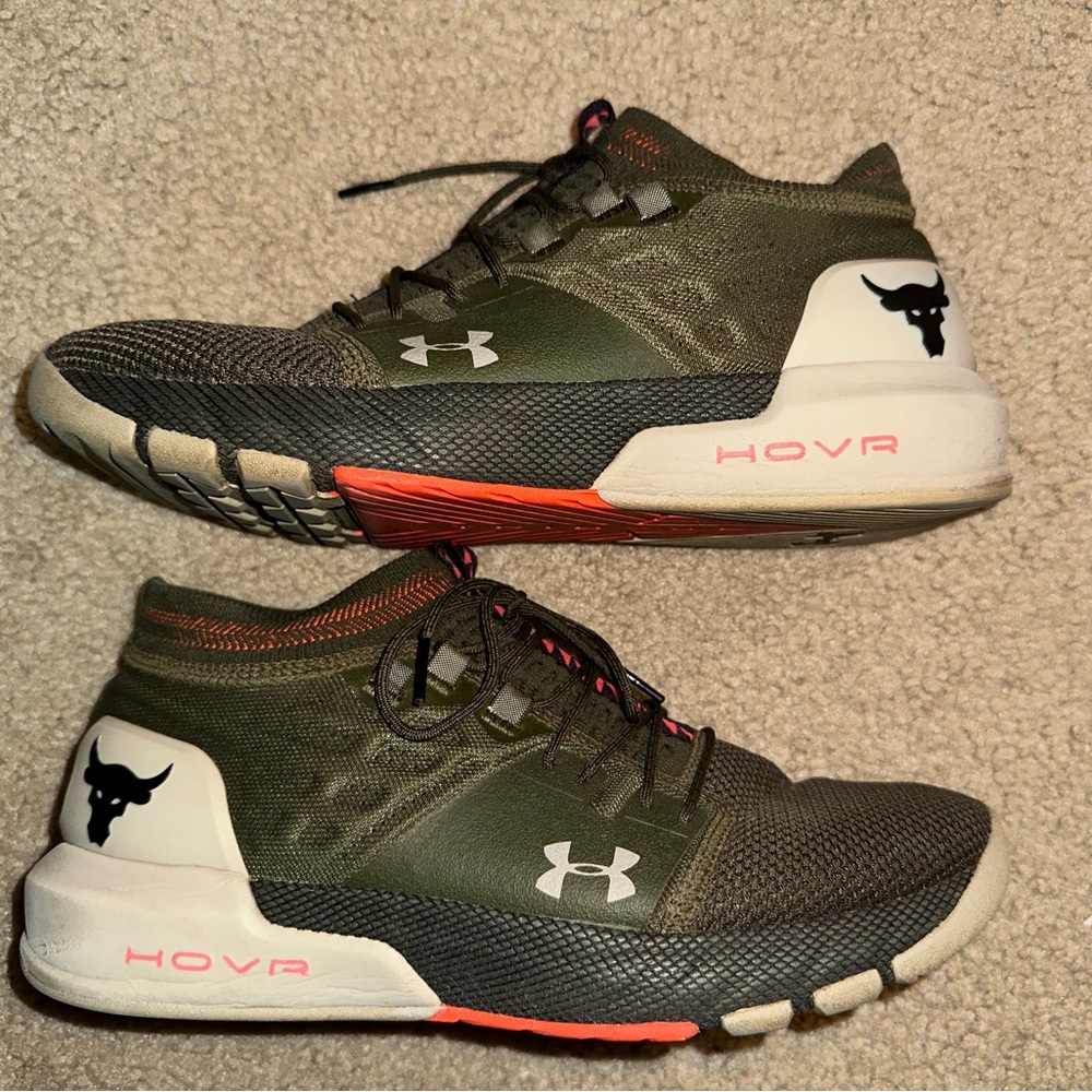 Under Armour HOVR Project Rock 2 Guardian Green Training Shoes
